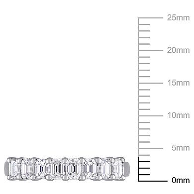 Stella Grace 14k White Gold 1 Carat T.W. Diamond Semi-Eternity Band Ring