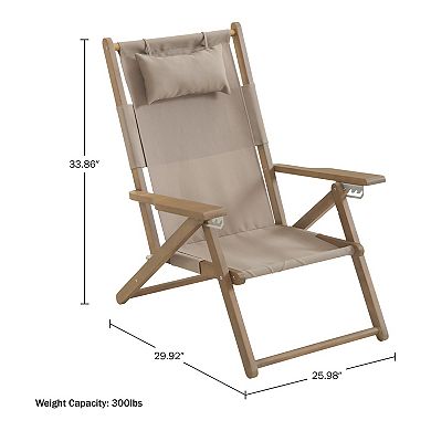 Lavish Home Folding Backpack Beach Chair