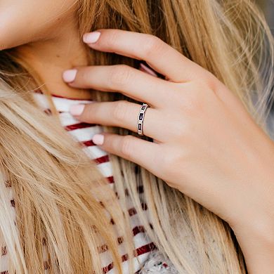 Stella Grace 10k White Gold Sapphire & Diamond Accent Eternity Ring