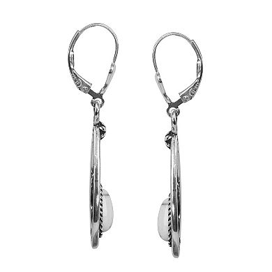 Southwest Spirit® Sterling Silver and Stone Drop Earrings