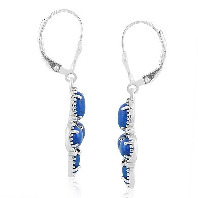 Southwest Spirit® Sterling Silver and Stone Drop Earrings