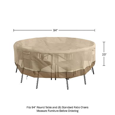 Pure Garden 94-in. Heavy-Duty Round Outdoor Patio Table Cover