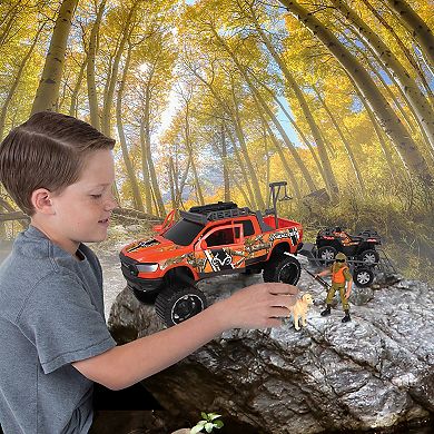 NKOK RealTree 10-Piece Jeep Wrangler, Polaris ATV & Trailer Hunting Playset
