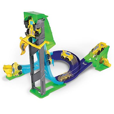 NKOK Supreme Machines: Vertical Launcher Track Racer-Bot 13-Piece Set