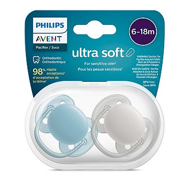 Philips Avent Infant Ultra Soft Pacifier 4-Pack with Sterilizer Carry Case