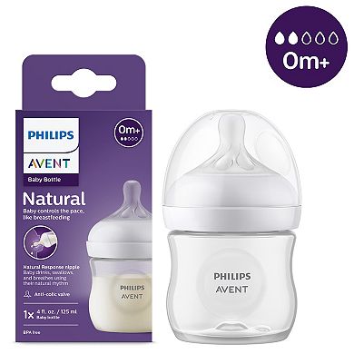 Philips Avent 4-oz. Natural Newborn Baby Bottle With Natural Response Nipple