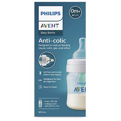 Philips Avent 4-oz. Anti-Colic Newborn Baby Bottle With AirFree Vent