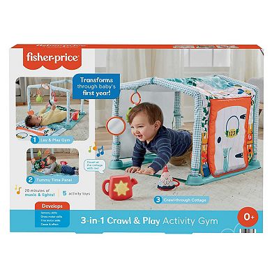 Fisher-Price 3-in-1 Baby Gym Sensory & Fine Motor Toy