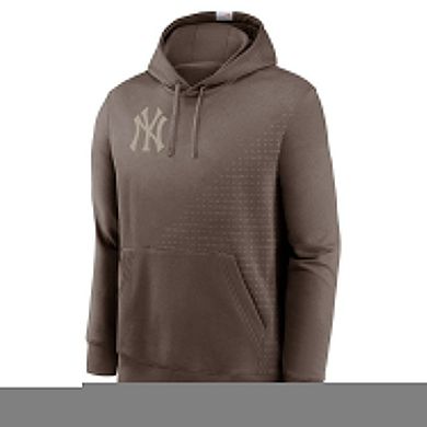 Men's Nike Light Brown New York Yankees Statement Pullover Hoodie