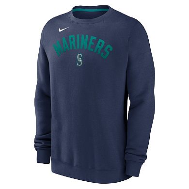 Men's Nike Navy Seattle Mariners Classic Fleece Performance Pullover Sweatshirt