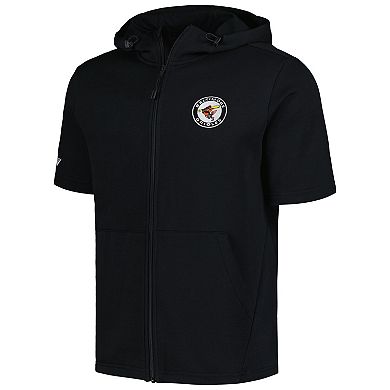 Men's Levelwear Black Baltimore Orioles Recruit Short Sleeve Full-Zip Hoodie