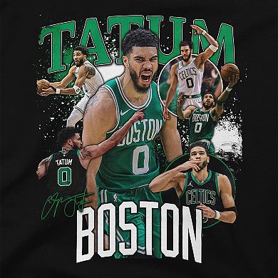 Unisex Stadium Essentials Jayson Tatum Black Boston Celtics Player Crossroads T-Shirt