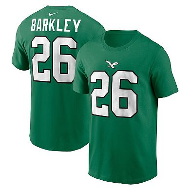 Men's Nike Saquon Barkley Kelly Green Philadelphia Eagles Player Name & Number T-Shirt