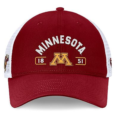 Men's Top of the World Maroon/White Minnesota Golden Gophers Free Kick Trucker Adjustable Hat