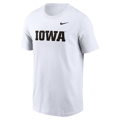 Men's Nike White Iowa Hawkeyes Primetime Evergreen Wordmark T-Shirt