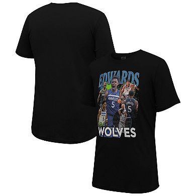 Unisex Stadium Essentials Anthony Edwards Black Minnesota Timberwolves Player Crossroads T-Shirt