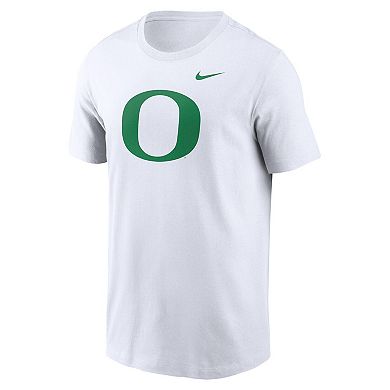 Men's Nike White Oregon Ducks Primetime Evergreen Logo T-Shirt