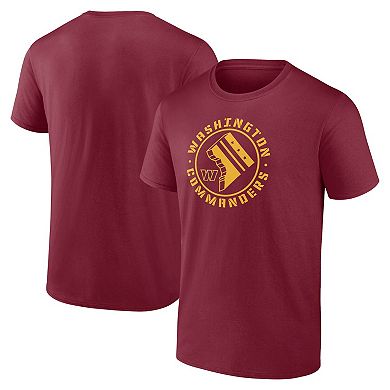 Men's Fanatics Burgundy Washington Commanders Hometown Offensive Drive T-Shirt