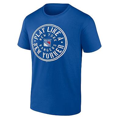 Men's Fanatics Blue New York Rangers Local T-Shirt