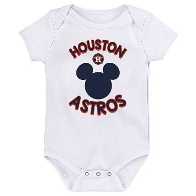 Infant Houston Astros Three-Pack Winning Team Bodysuit Set