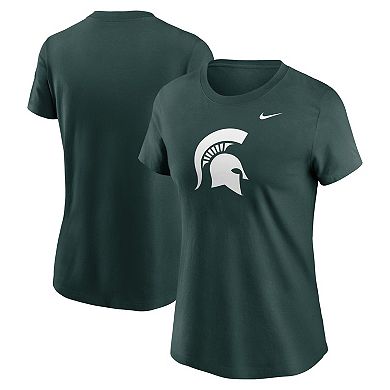 Women's Nike Green Michigan State Spartans Primetime Evergreen Logo T-Shirt