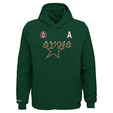 Youth Mitchell & Ness Mike Modano Kelly Green Dallas Stars Name & Number Pullover Hoodie