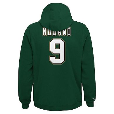 Youth Mitchell & Ness Mike Modano Kelly Green Dallas Stars Name & Number Pullover Hoodie