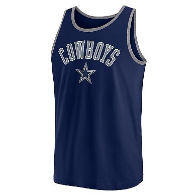 Men's Fanatics Navy Dallas Cowboys Bet Tank Top