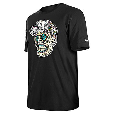 Men's New Era Black Chicago White Sox Sugar Skulls T-Shirt