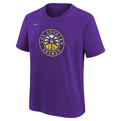 Youth Nike Purple Los Angeles Sparks Essential Logo T-Shirt