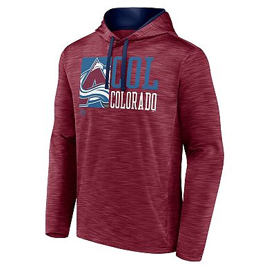 Men's Fanatics Burgundy Colorado Avalanche Never Quit Pullover Hoodie