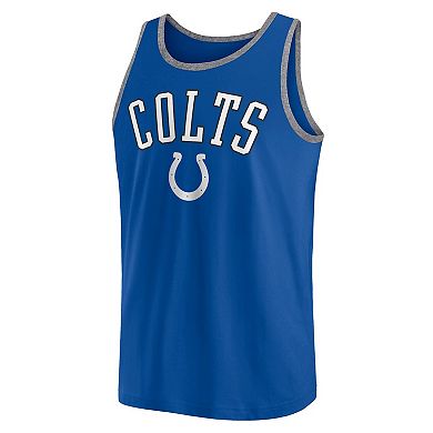 Men's Fanatics Royal Indianapolis Colts Bet Tank Top