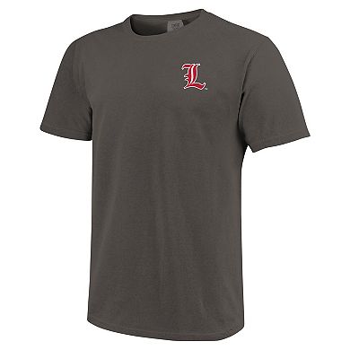 Men's Graphite Louisville Cardinals Baseball Comfort Colors T-Shirt