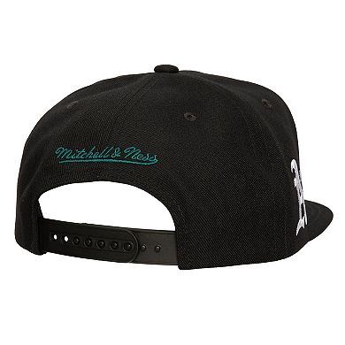 Men's Mitchell & Ness Black Oakland Athletics Shattered Snapback Hat