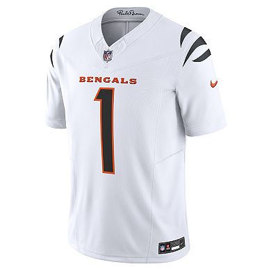 Men's Nike Ja'Marr Chase White Cincinnati Bengals Vapor F.U.S.E. Limited Jersey