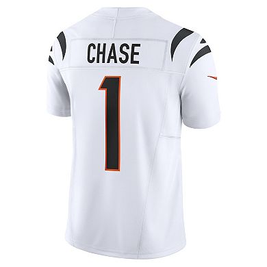 Men's Nike Ja'Marr Chase White Cincinnati Bengals Vapor F.U.S.E. Limited Jersey