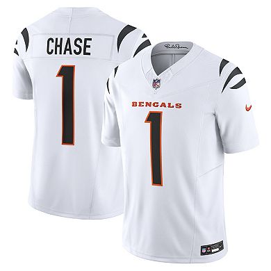 Men's Nike Ja'Marr Chase White Cincinnati Bengals Vapor F.U.S.E. Limited Jersey