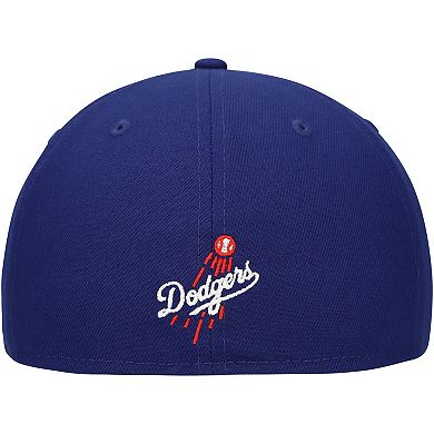 Men's New Era Royal Los Angeles Dodgers Shadow Logo 59FIFTY Fitted Hat