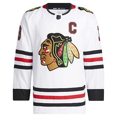 Men's adidas Jonathan Toews White Chicago Blackhawks Away Primegreen Authentic Pro Player Jersey