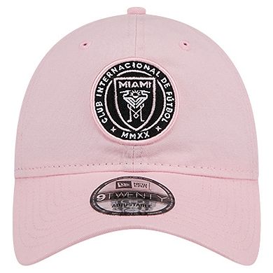 Men's New Era Pink Inter Miami CF 2024 Jersey Hook 9TWENTY Adjustable Hat