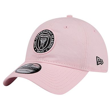 Men's New Era Pink Inter Miami CF 2024 Jersey Hook 9TWENTY Adjustable Hat