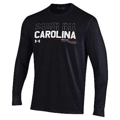 Men's Under Armour Black South Carolina Gamecocks Sideline Long Sleeve T-Shirt