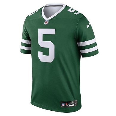 Men's Nike Garrett Wilson Legacy Green New York Jets Legend Jersey