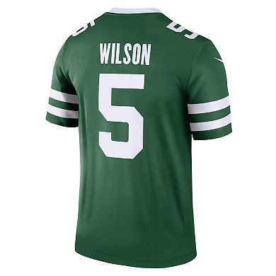 Men's Nike Garrett Wilson Legacy Green New York Jets Legend Jersey