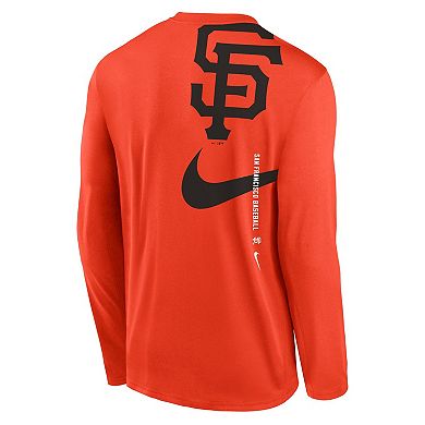 Men's Nike Orange San Francisco Giants Large Swoosh Back Legend Performance T-Shirt