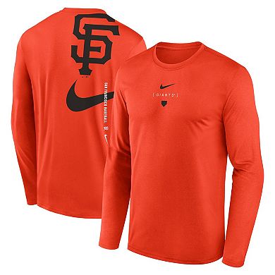 Men's Nike Orange San Francisco Giants Large Swoosh Back Legend Performance T-Shirt