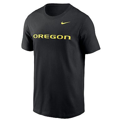 Men's Nike Black Oregon Ducks Primetime Evergreen Wordmark T-Shirt