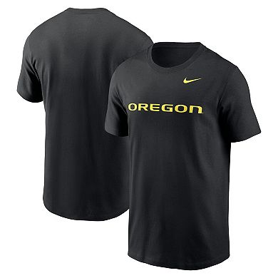 Men's Nike Black Oregon Ducks Primetime Evergreen Wordmark T-Shirt