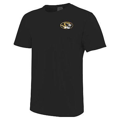 Men's Black Missouri Tigers Baseball Comfort Colors T-Shirt