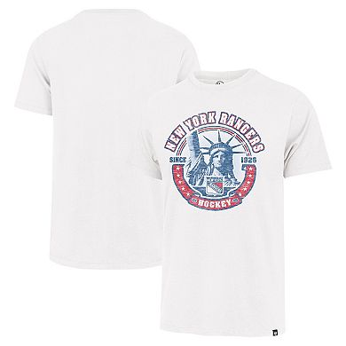 Men's '47 White New York Rangers Regional Localized Franklin T-Shirt